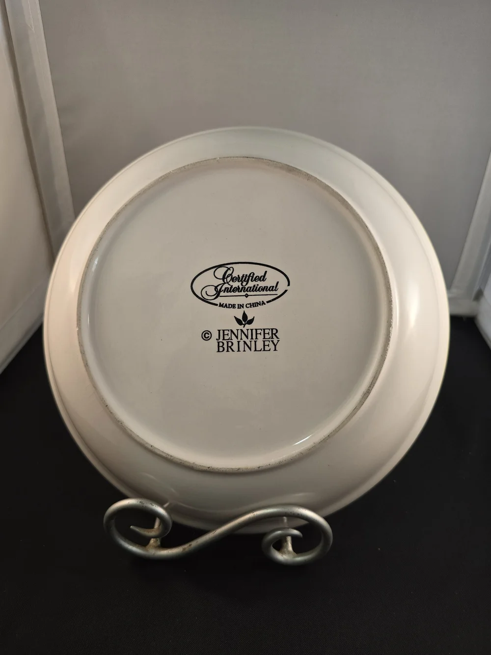 Certified International Yellow Rim Chef Decorative Dinner Plate